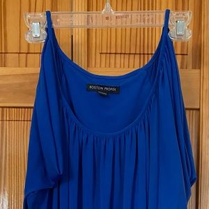Boston Proper Royal blue Cold shoulder a Frame summer dress